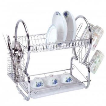 2 Layer Dish Drainer Stainless Steel Bowl Rack - Kitchen Appliances - Best Price in Pakistan - HitShop.pk